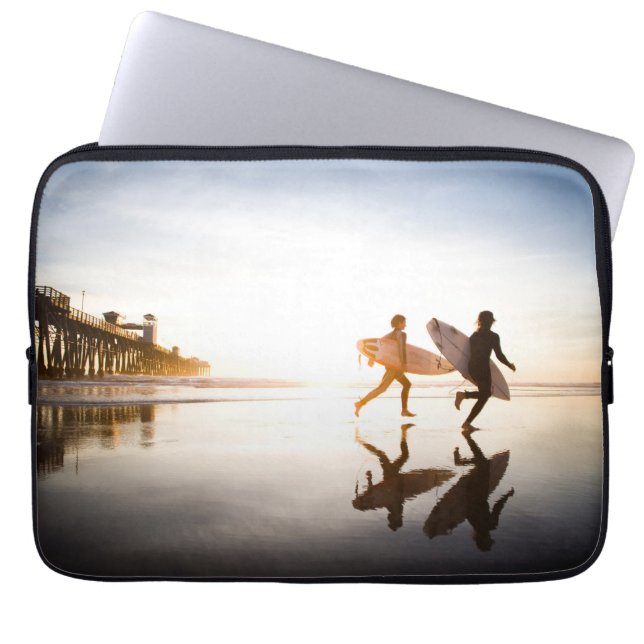 Oceanside Beach Laptop Sleeve (Voorkant)
