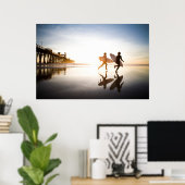 Oceanside Beach Poster (Thuiskantoor)