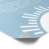 OCEANSIDE Beach Tropisch Luierspel-bord Poster (Hoek)