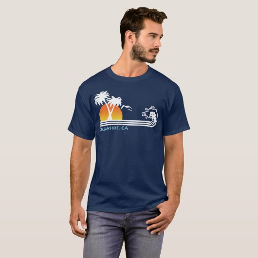 Oceanside Ca T-shirt (Voorkant volledig)