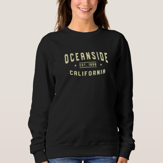Oceanside California 1888 CA Amerikaanse Oceanside Trui (Voorkant)