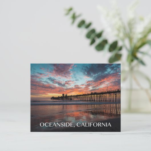 Oceanside California Briefkaart (Staand voorkant)