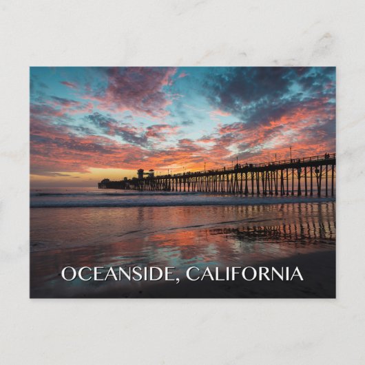 Oceanside California Briefkaart (Voorkant)