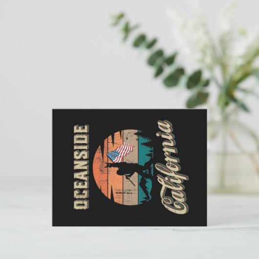 Oceanside California Briefkaart (Staand voorkant)