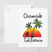 Oceanside California Briefkaart (Voorkant / Achterkant)