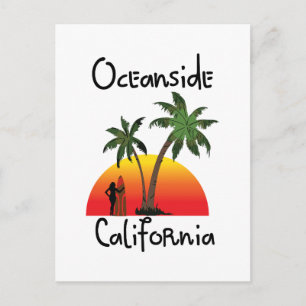 Oceanside California Briefkaart