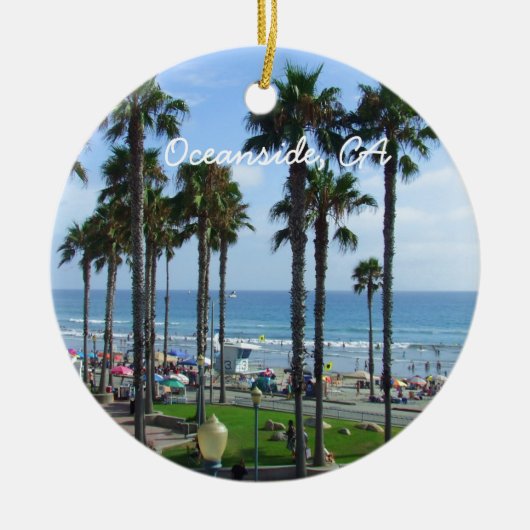 Oceanside California Keramisch Ornament (Voorkant)
