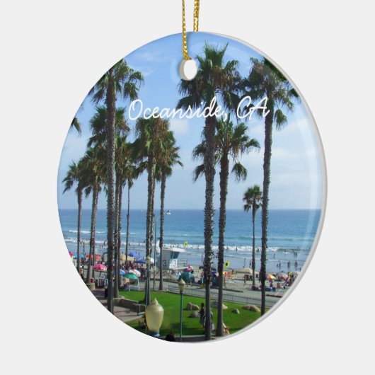 Oceanside California Keramisch Ornament (Links)
