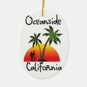 Oceanside California Keramisch Ornament (Voorkant)