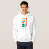 Oceanside California Mid Century, Pop Art, Hoodie (Voorkant volledig)
