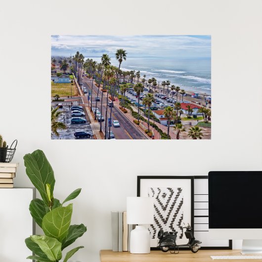 Oceanside California Poster (Thuiskantoor)