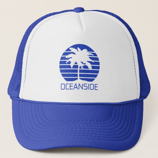 Oceanside California Sunset Trucker Pet (Voorkant)