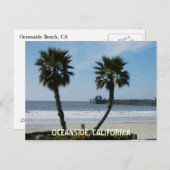 OCEANSIDE, CALIFORNIË BRIEFKAART (Voorkant / Achterkant)