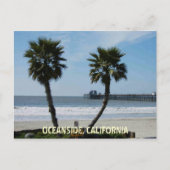 OCEANSIDE, CALIFORNIË BRIEFKAART (Voorkant)