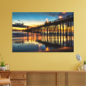 Oceanside, Californië Canvas Afdruk (Insitu (Woonkamer))