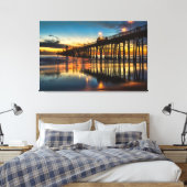 Oceanside, Californië Canvas Afdruk (Insitu (Slaapkamer))