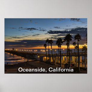 Oceanside, Californië-Poster Poster