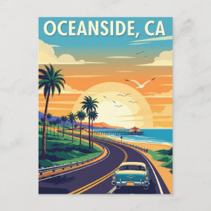  Oceanside Californië reizen Briefkaart