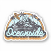 Oceanside, Californië Sticker (Voorkant)