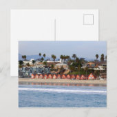 Oceanside Cottage op het strand Poster Briefkaart (Voorkant / Achterkant)