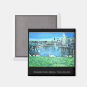Oceanside Harbour, California Magnet (Voorkant / Achterkant)