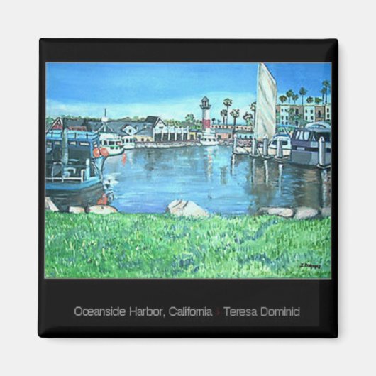 Oceanside Harbour, California Magnet (Voorkant)