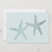 Oceanside kleur Strand Bruiloft Save the Date foto (Achterkant)