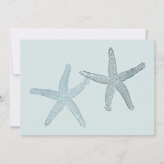 Oceanside kleur Strand Bruiloft Save the Date foto (Achterkant)