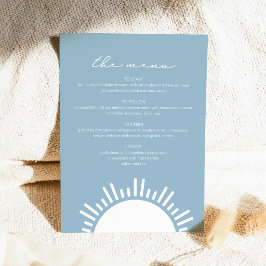 OCEANSIDE Lichtblauw Zon Oceaan Thema Menu