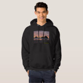 Oceanside, Oregon Hoodie Black (Voorkant volledig)