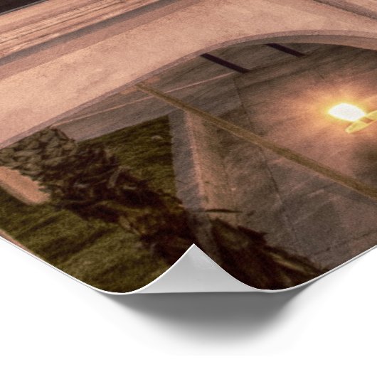 Oceanside Pier bij zonsondergang Poster (Hoek)