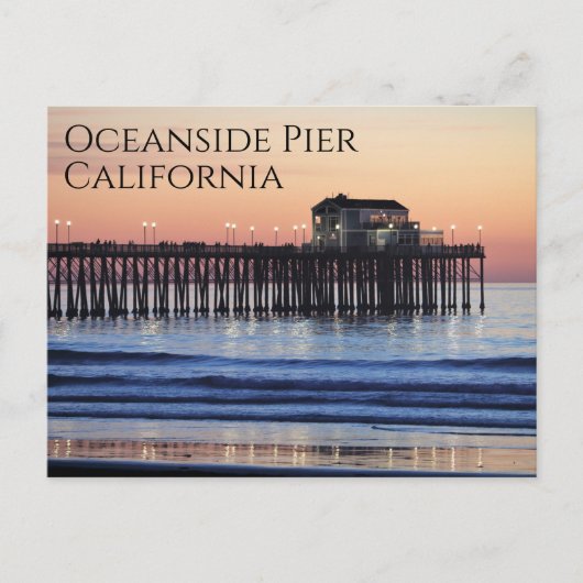 Oceanside Pier California Briefkaart (Voorkant)