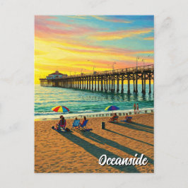 Oceanside Pier California Reizen Briefkaart