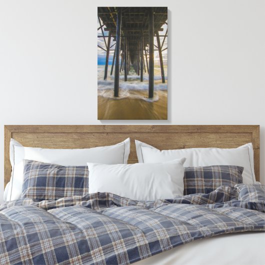 Oceanside Pier Canvas Afdruk (Insitu (Slaapkamer))