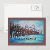 Oceanside Pier Paining Briefkaart (Voorkant / Achterkant)