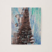 Oceanside Pier Paining Puzzle Legpuzzel (Verticaal)