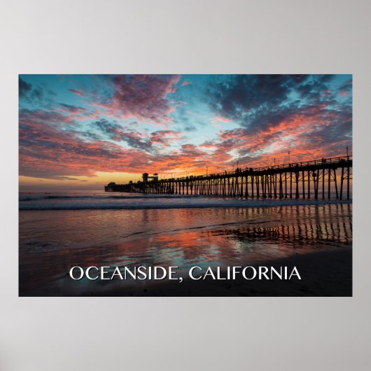 Oceanside Pier Poster (Voorkant)