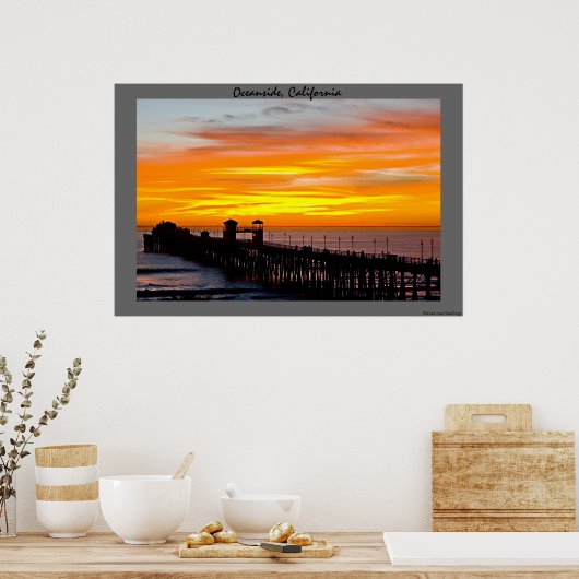 Oceanside Pier Poster (Keuken)