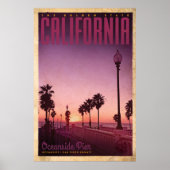  Oceanside Pier Travel Poster (Voorkant)