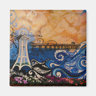 Oceanside Scene Magneet