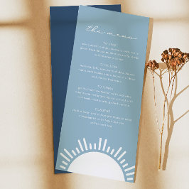OCEANSIDE Stofachtig Lichtblauw Zon Oceaan Thema M Menu