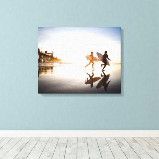 Oceanside Strand Canvas Afdruk (Insitu (Houten vloer))