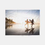 Oceanside Strand Fleece Deken (Voorkant (Horizontaal))