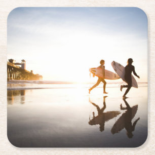 Oceanside Strand Kartonnen Onderzetters