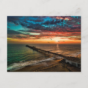 Oceanside Sunset Briefkaart