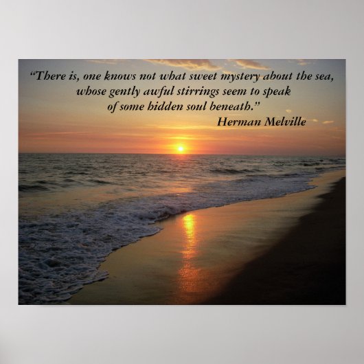 Oceanside Sunset Poster (Voorkant)