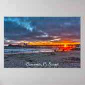 Oceanside Sunset Poster (Voorkant)