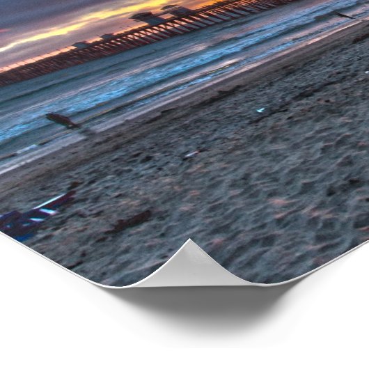 Oceanside Sunset Poster (Hoek)