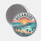Oceanside USA Magneet (Voorkant / Achterkant)