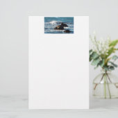 Oceanstrand met Rocks 5,5 x 8,5 inch — Stationery Briefpapier (Staand voorkant)